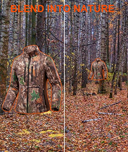 Dead Quiet Women's Camo Hunting Jacket, Water Resistant Duck Deer Hunting Clothes For Early Season #TOP1