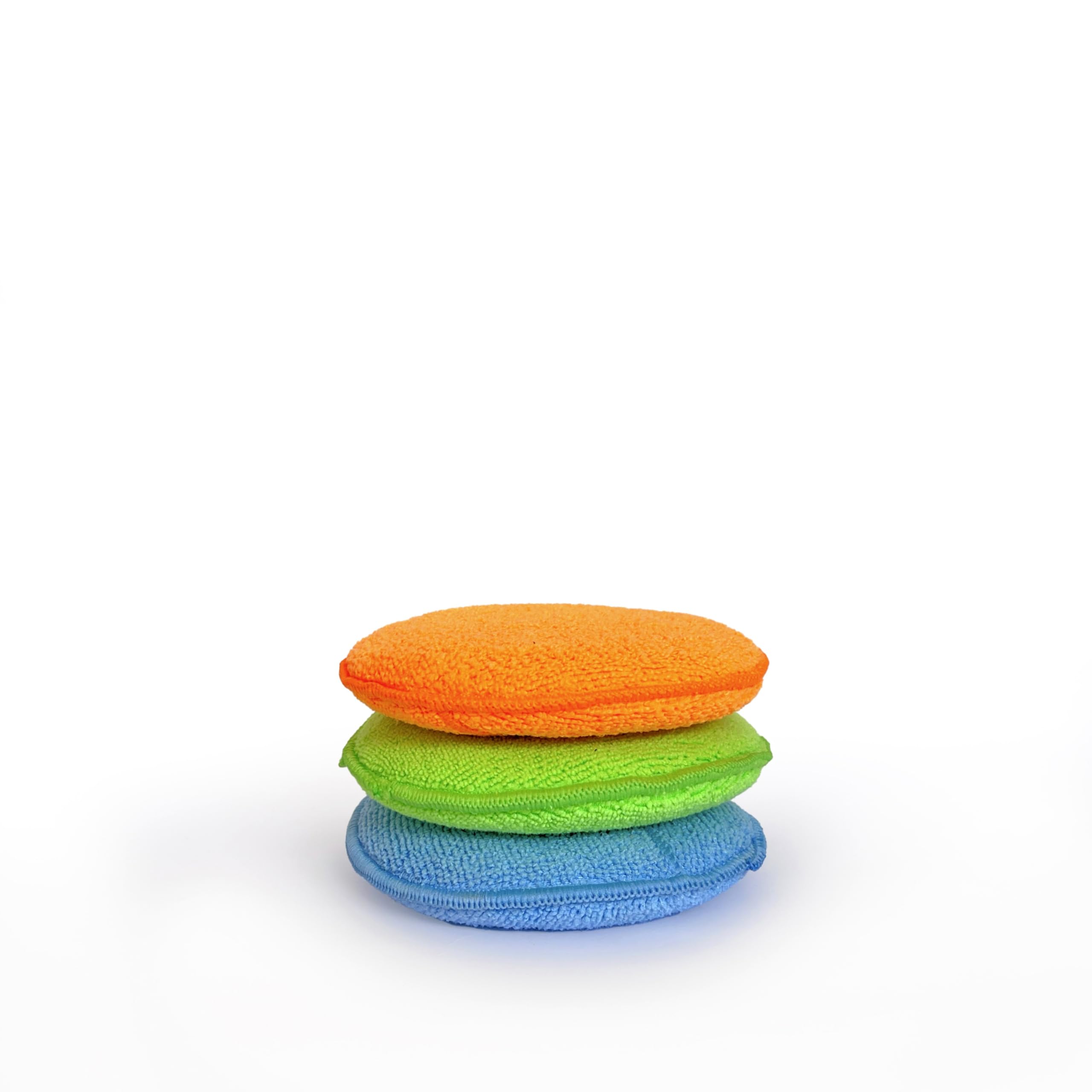 Microfiber Applicator Pads, Round Shape, Multicolour, for Car Wax and Polish (Pack of 3)-image-31