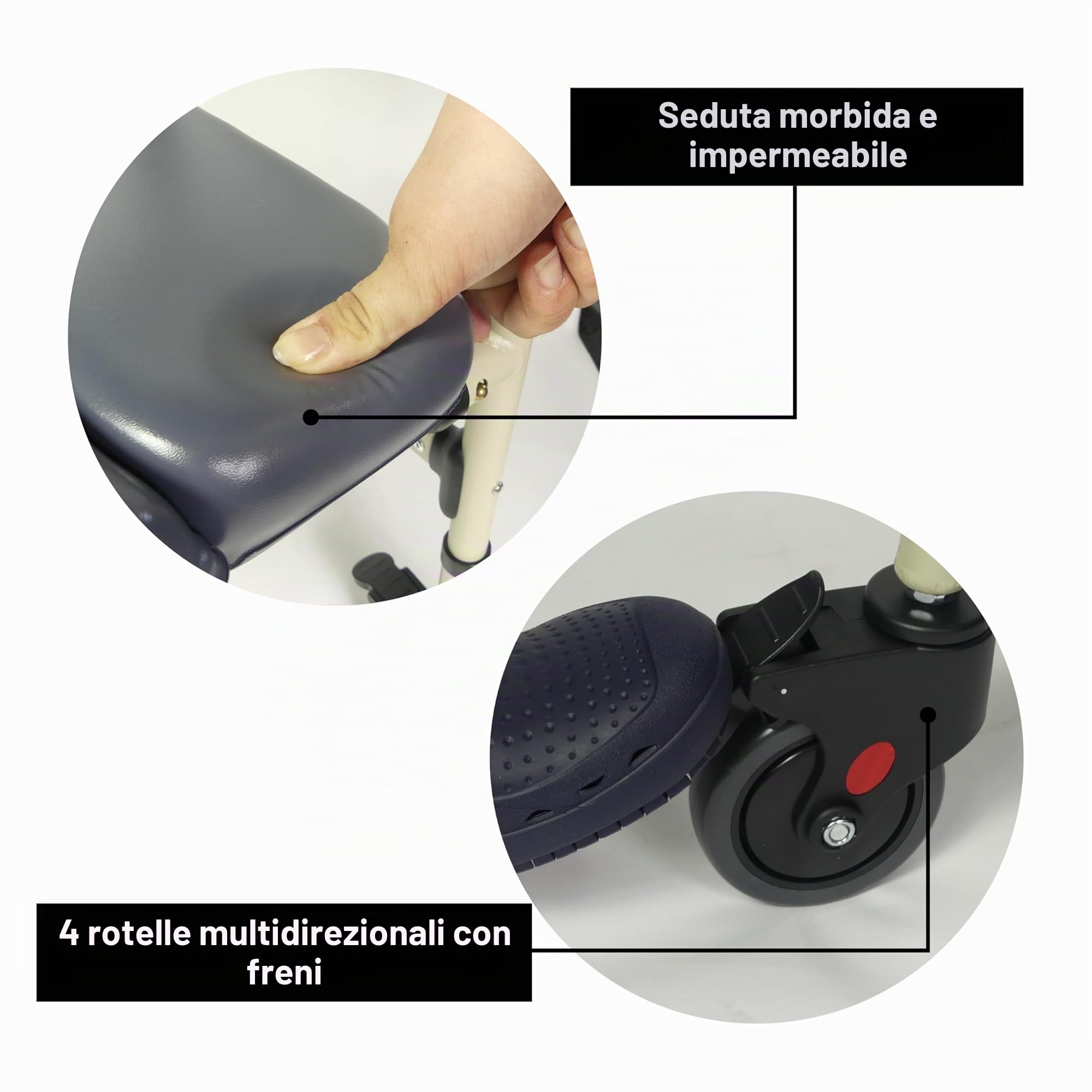 Sedia Comoda Pieghevole con Ruote Sardegna