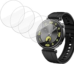 Fadwons 4 Stück Schutzfolie Kompatibel mit Huawei Watch GT 4 46mm für Panzerglas, HD Klar Gehärtetes Glas, 9H Härte vor Kratzern und Abrieb, Wasserdicht und Stoßfest, Ultradünnes, Blasenfrei Montage