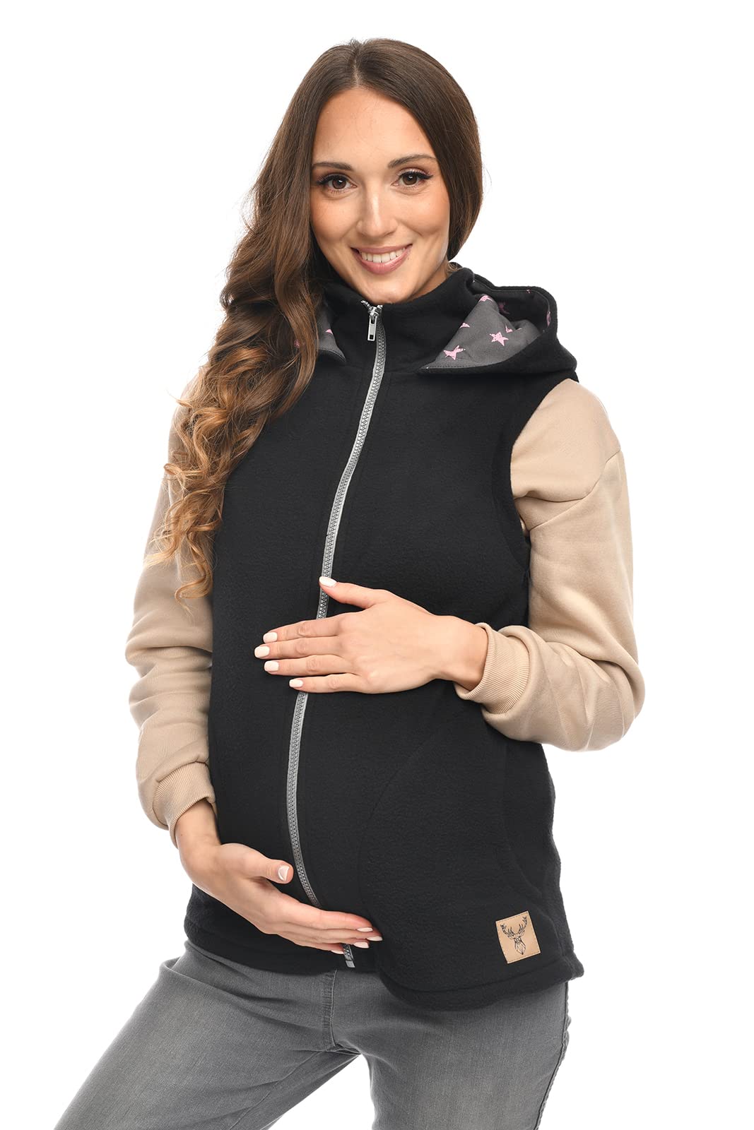 MijaCulture Chaleco de maternidad 3 en 1 sin mangas/para portabebés 4131