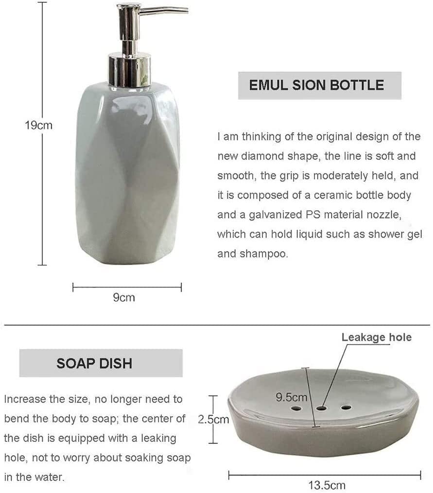 Taza de cerámica for enjuague bucal, traje sanitario for el hogar, cepillo de dientes, traje sanitario, juego de 5 piezas (Color : Khaki)