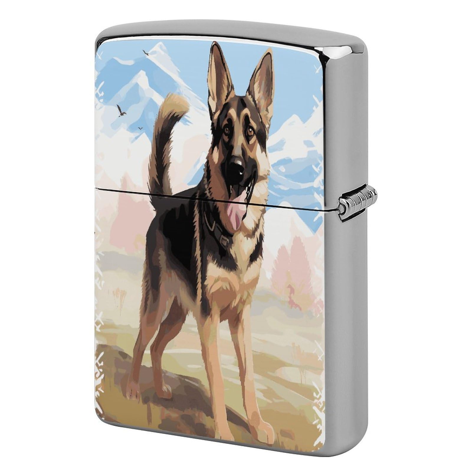 Fekiloot Style German Shepherd Dog Lovers Lighter Case Cover Lighter Holder