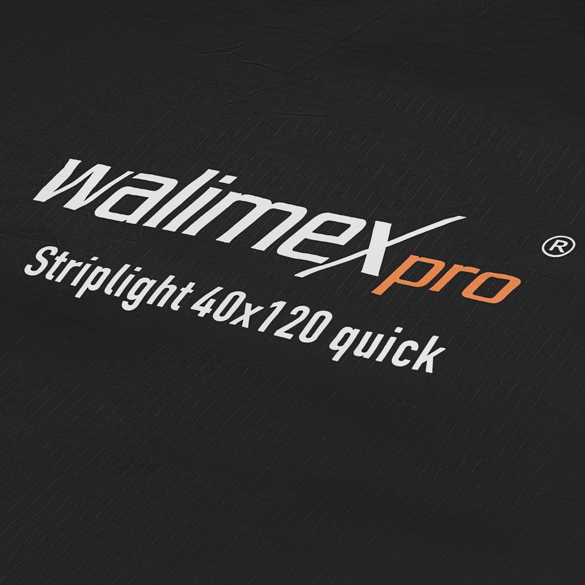 Walimex pro Studio Line Striplight SB QA – Softbox luce a strisce, superficie 40 x 120 cm, profondità 49,5 cm, pieghevole, con griglia, diffusore interno ed esterno, Speedring, per flash da studio