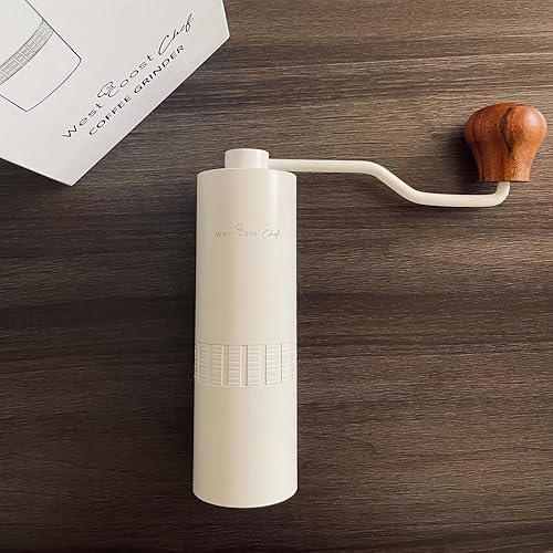Miniatura 6 de West Coast Chef Molinillo de café manual - Molinillo de rebabas manual, molinillo de café portátil manual - Molinillo manual de café expreso -