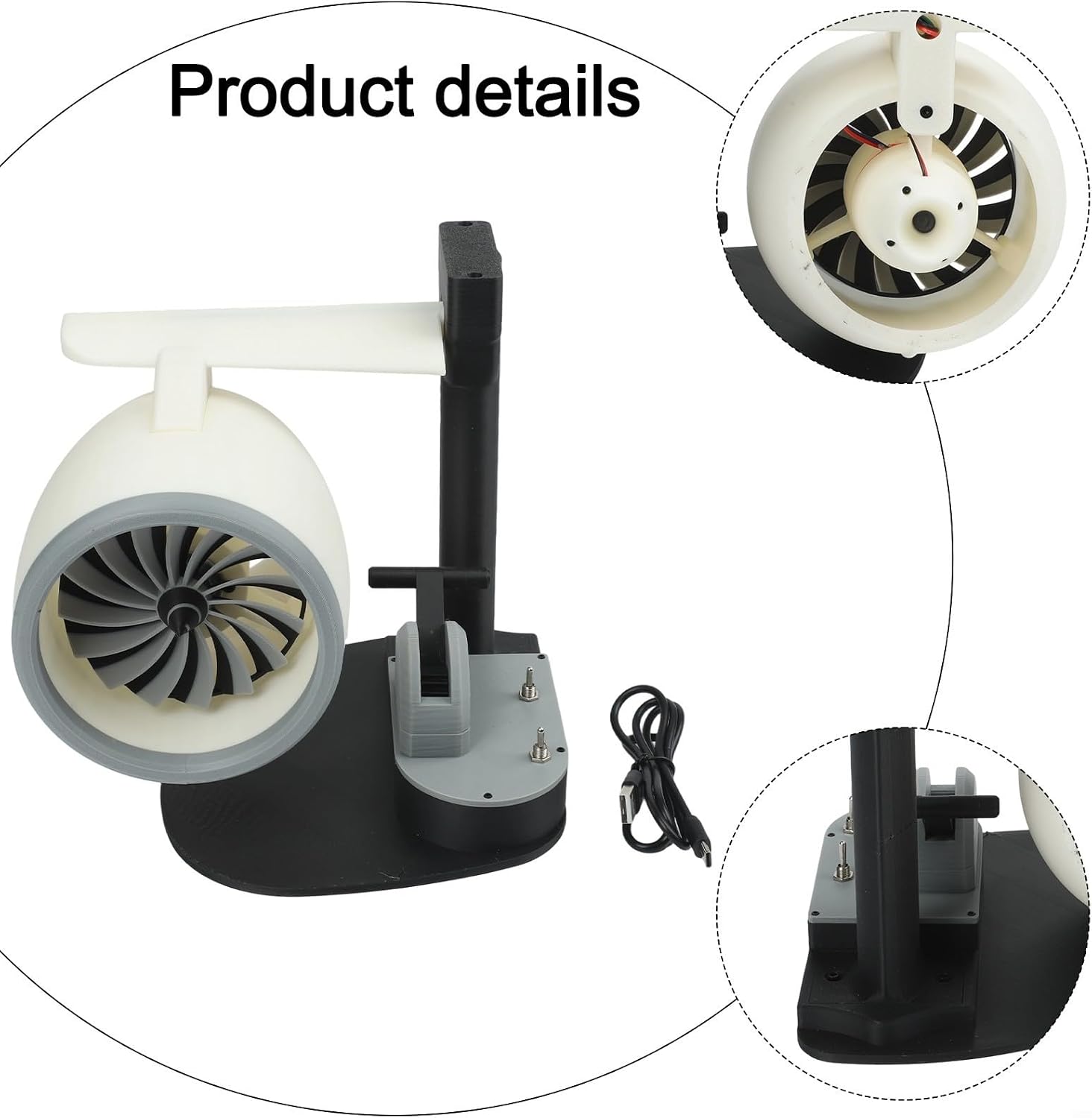 Creative Aircraft Engine Desktop Fan
