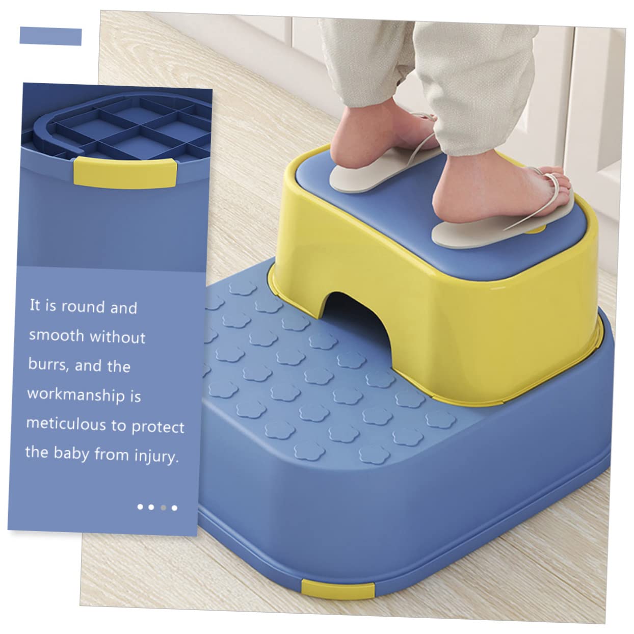 IWOWHERO Stool for Slip Foot Stool for Hand Washing Potty Training and Everyday Use Supports