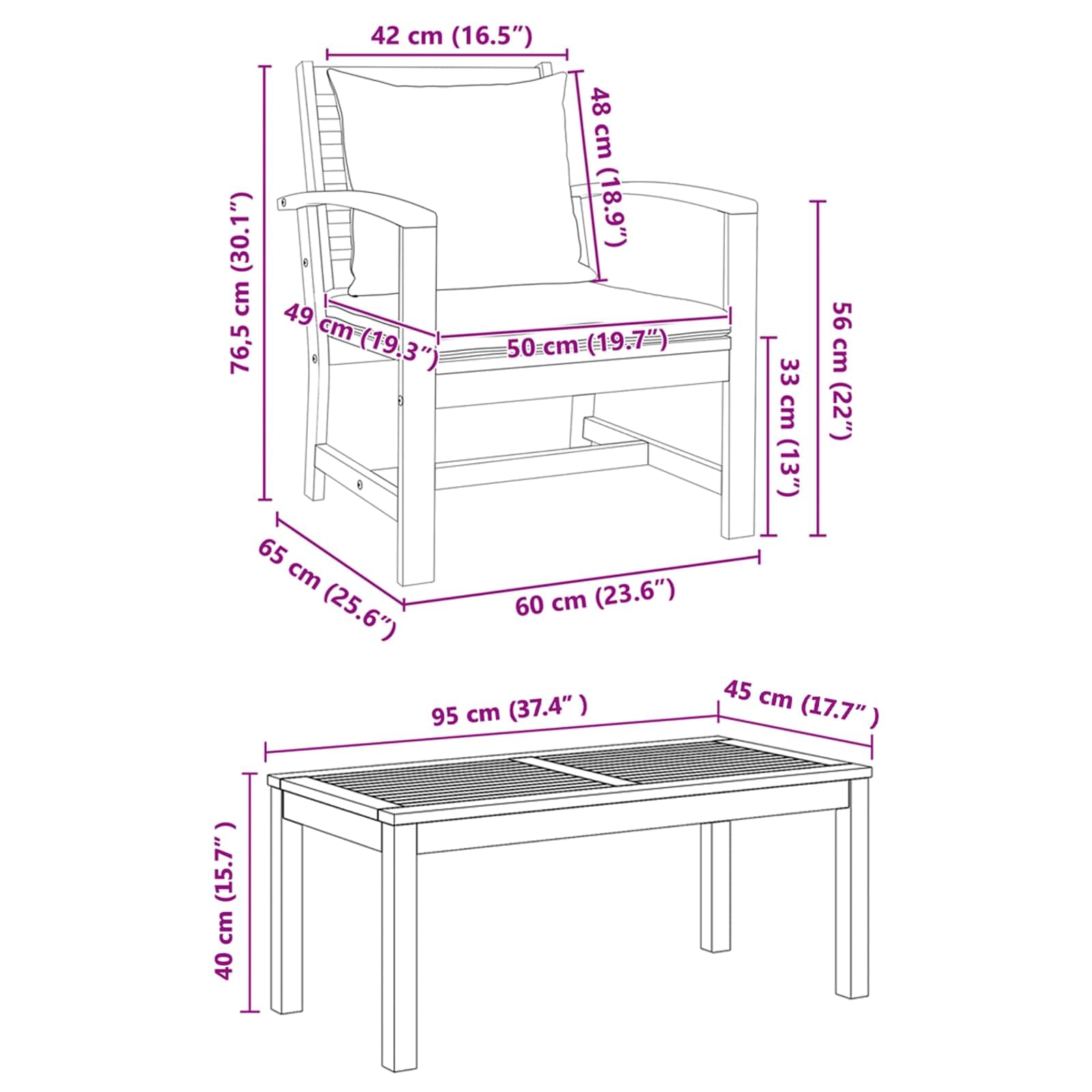 Set di mobili da giardino in teak 5 pezzi, divano da giardino in teak massiccio, marrone, con cuscini per seduta con cerniera, facile da pulire e installare, perfetto per terrazza