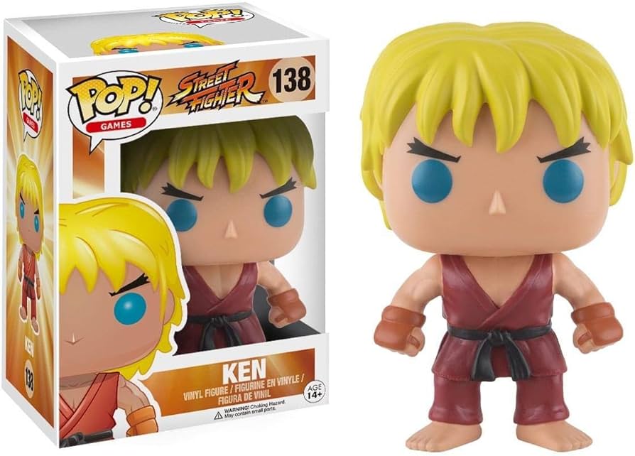 Amazon.com: Funko Street Fighter Ken Pop Games Figure : Toys & Games
