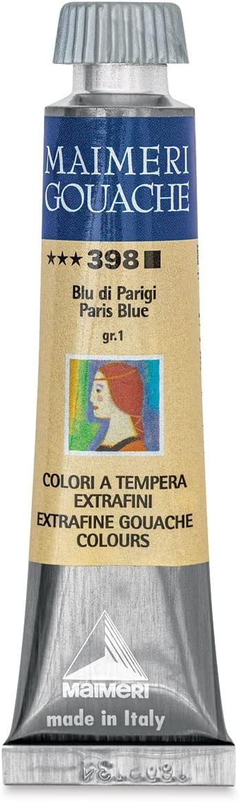 Maimeri Artist Gouache - Paris Blue, 20 ml