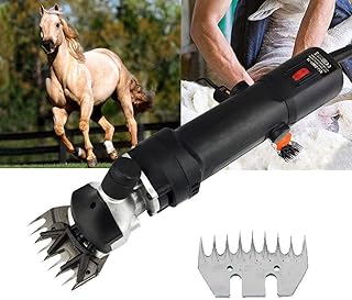 320W Sheep Shears Electric Clippers,Wool Shearing Wool Shearing Machine Shearing Machine Animal Shearing Machine Lawn Mower 6 Speed,Black-9