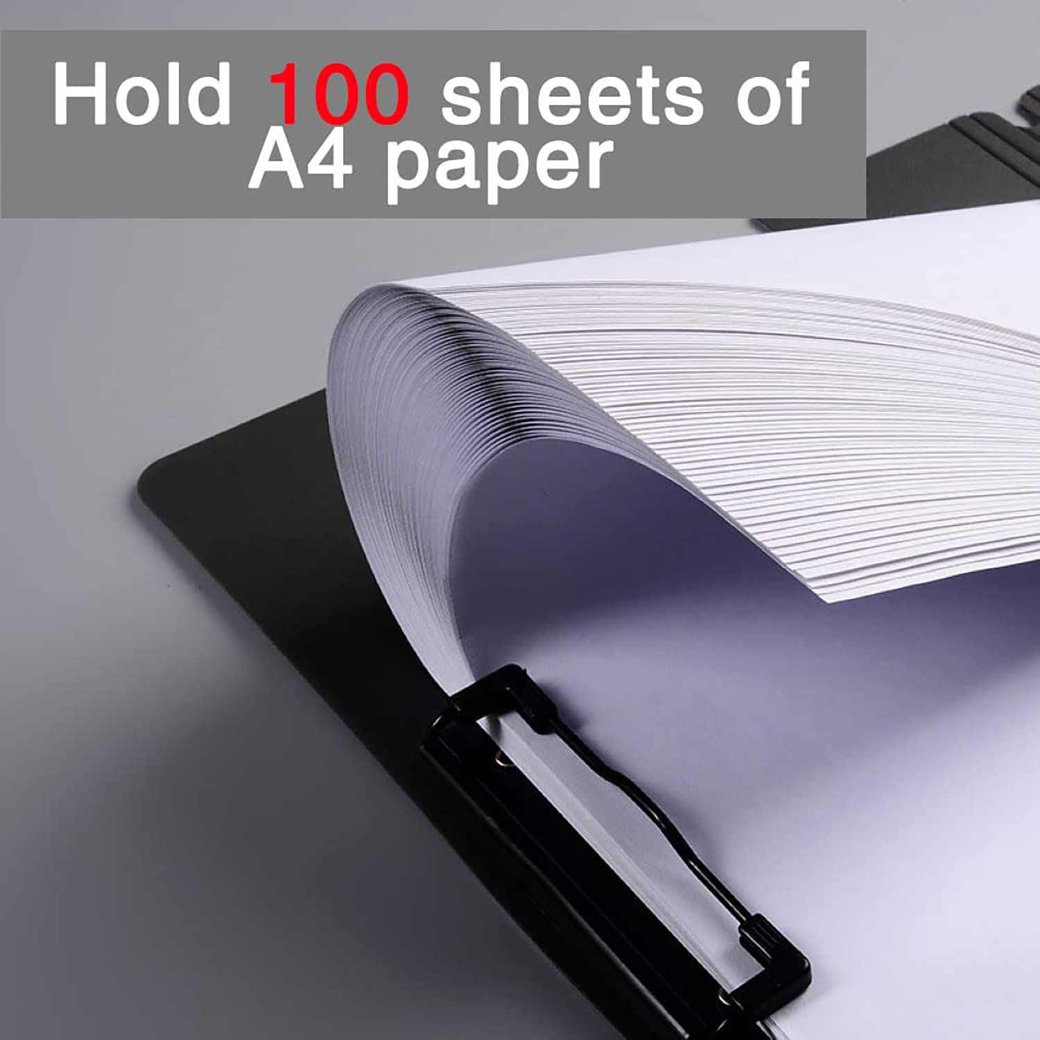 Klemmbrett A4 3-tlg. Set - Klappbares Klemmbrett Mit Zwei Clips Für Büro Und Schule