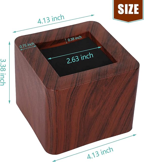 3 Inch Bed Risers Heavy Duty Furniture Risers, Lifts Up to 2200 LBs Couch Sofa Desk Table Chair Risers (More Realistic Woody Feel ——Wood Grain), Set of 4