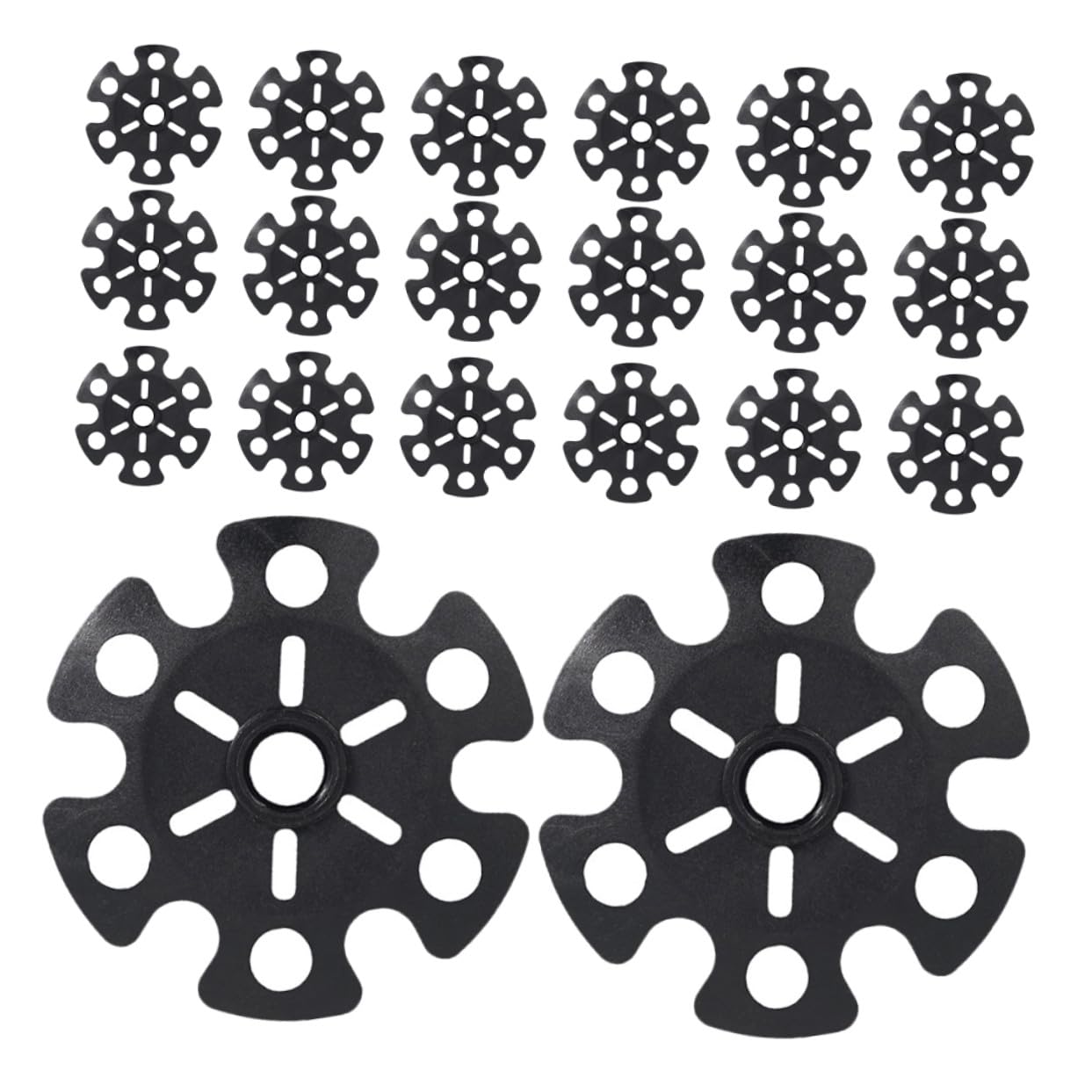 20 Piezas Cestas para Bastones de Senderismo con Diseño de de Nieve Protectores para Puntas Antideslizantes para Nieve y Barro Fácil Instalación y Mejor Estabilidad Terrenos y