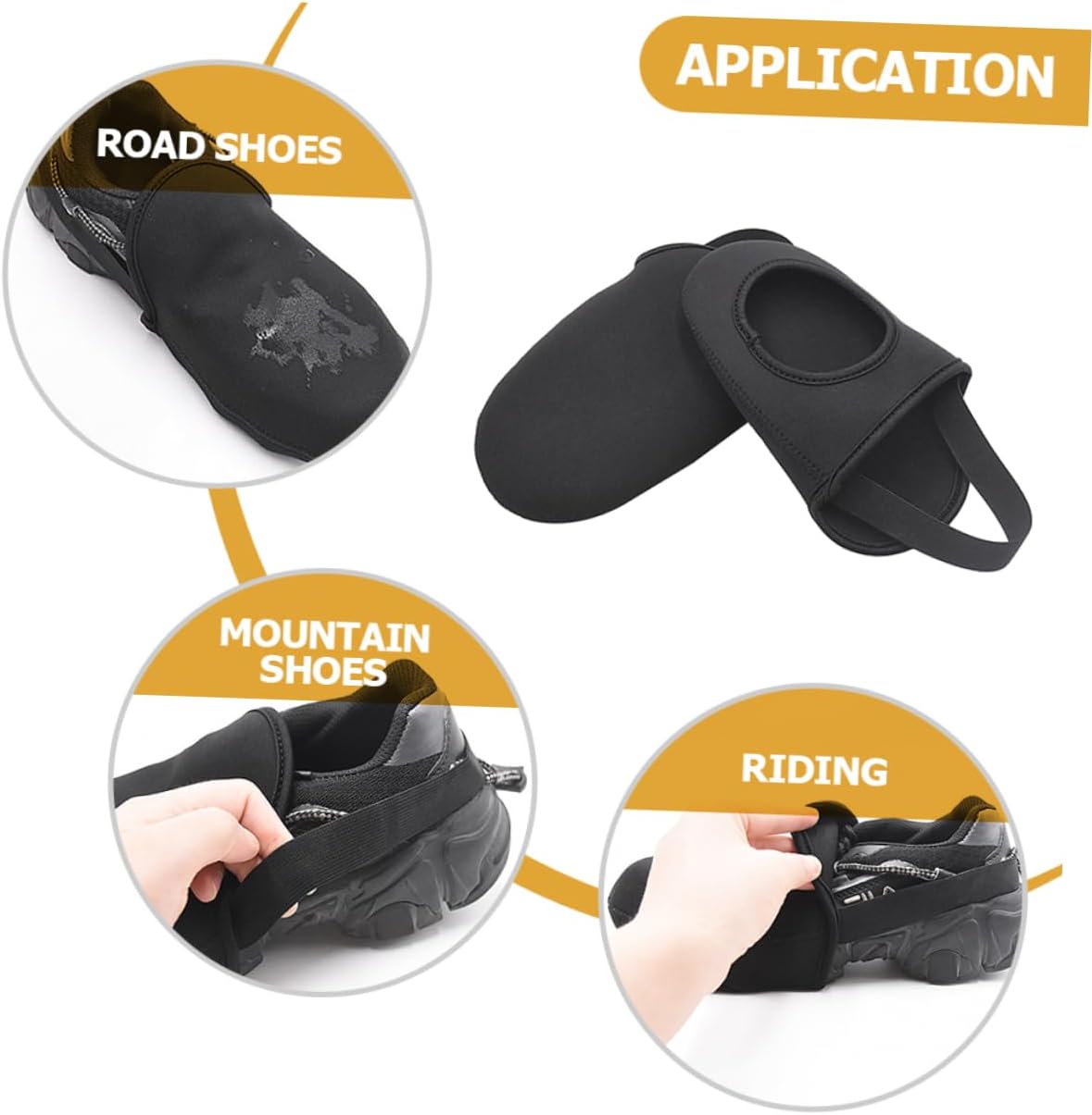 BESPORTBLE 4pairs Cycling Accessory Winter Warm Shoes Covers for Men Women Windproof Water-Resistant Overshoes