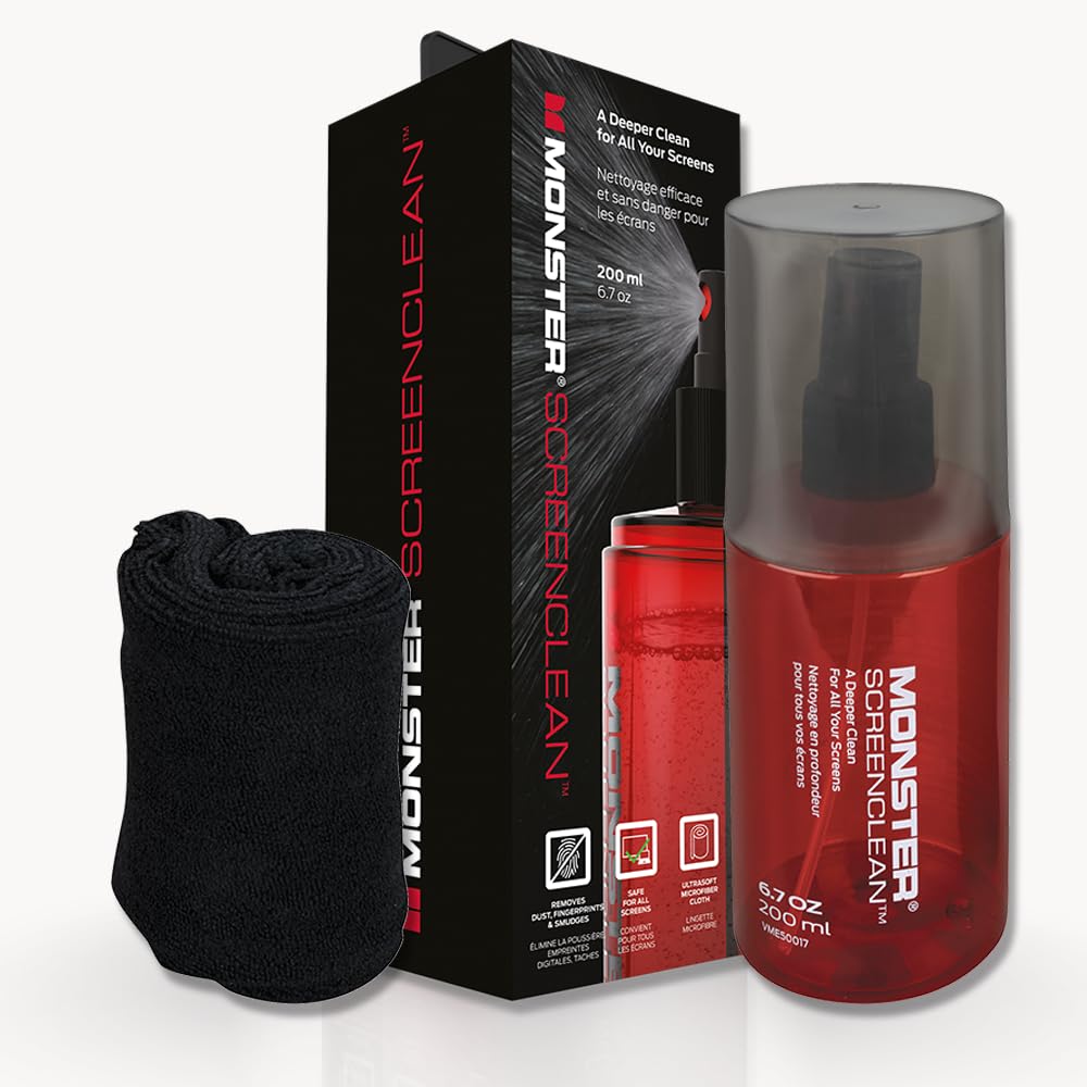 Monster Screen Cleaner Kit with Microfiber Cloth