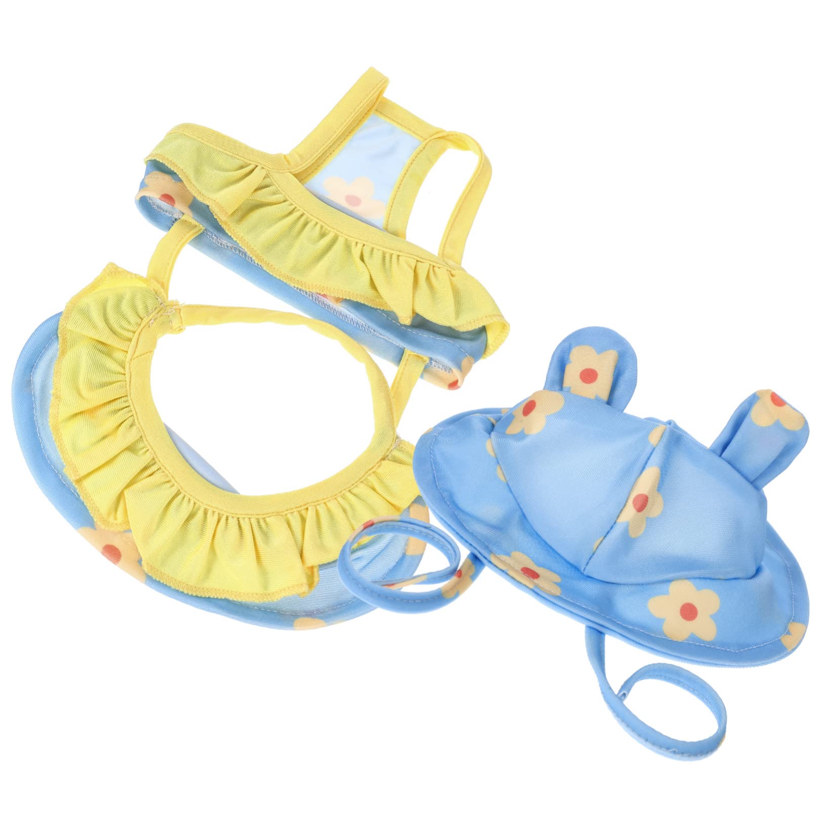 balacoo Dog Swim Suit Pet Swimwear for Poodle Bichon Puppy Stylish Dog Beach Swimsuit Hat Summer Pet Apparel