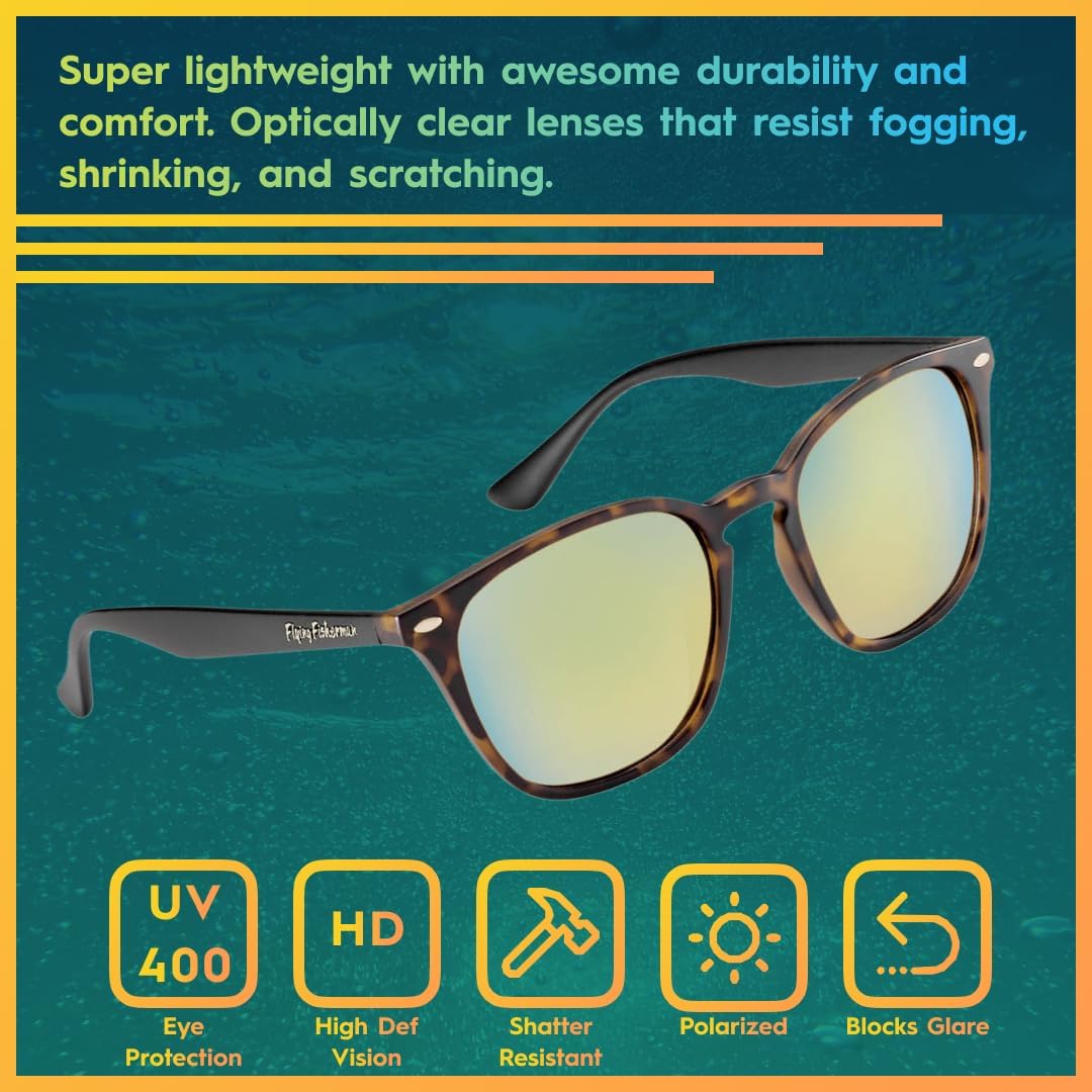 Flying Fisherman Muriel Polarized Sunglasses with AcuTint UV Blocker for Fishing and Outdoor Sports