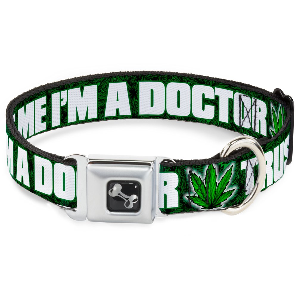 Collier pour chien Buckle Down large motif Trust Me I'm A Doctor