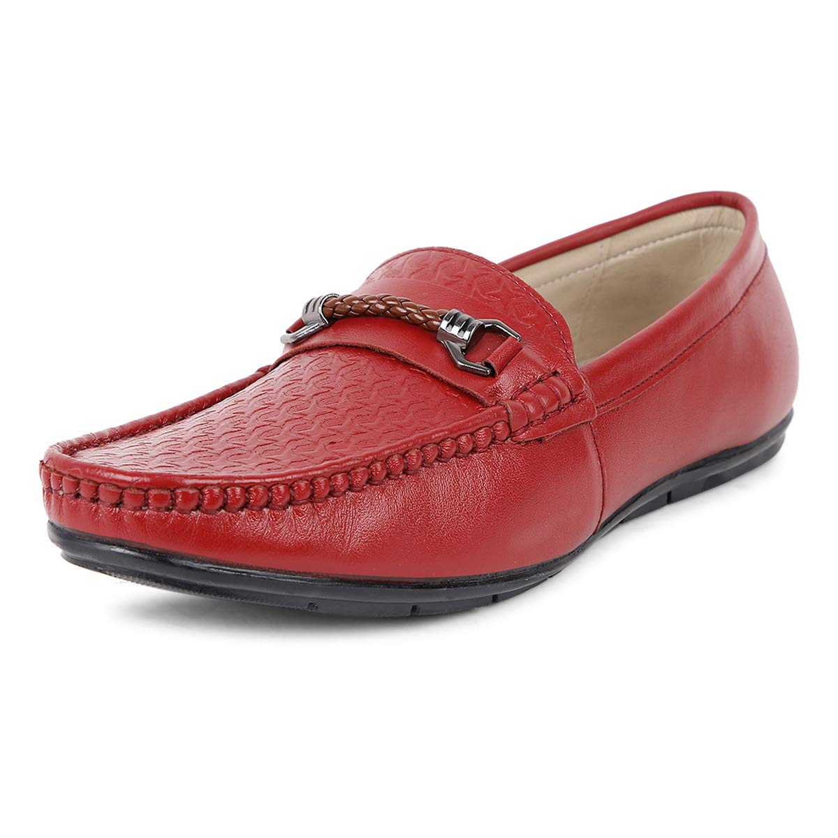 LOUIS STITCH Men Genuine Leather Slip Ons Shoes Casual Design Loafers for Men - LSSTCR - 6 UK (B082FHX9WY) Amazon Price History, Amazon Price Tracker