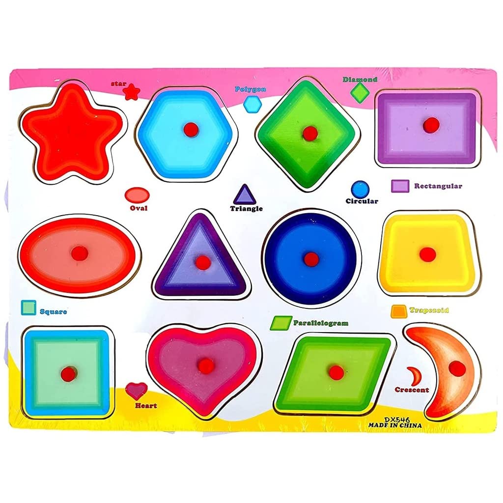 AK Store Wooded Puzzle Educational and Learning Toy for Kids (Geometry) (B09V8GY14P) Amazon Price History, Amazon Price Tracker