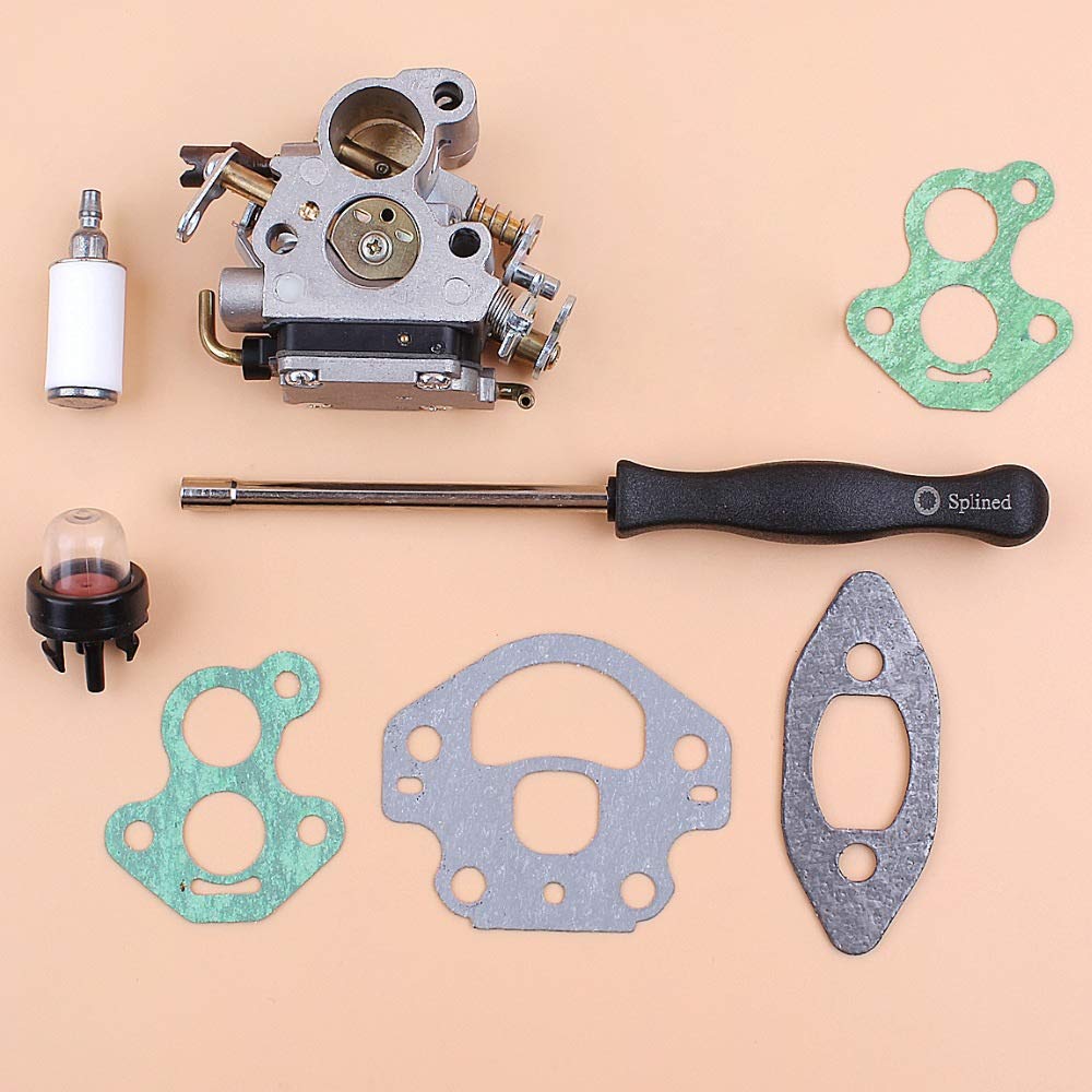 Tiempo Beixi Carburador Junta Ajuste Screwdrive Kit Compatible con Husqvarna 240 235 236 236E 240E OEM 574719402 545072601 Motosierra Recambios