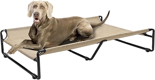 Veehoo Cama elevada original y refrescante para perros, cama elevada para perros grandes, cama portátil para mascotas de pie con malla transpirable