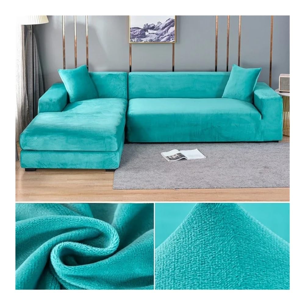 Housse de canapé en velours pelucheux pour un salon chaleureux et confortable