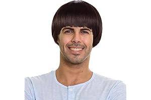Men's Short Mushroom Wig - Perfect for Anime, Movies, Music, and More