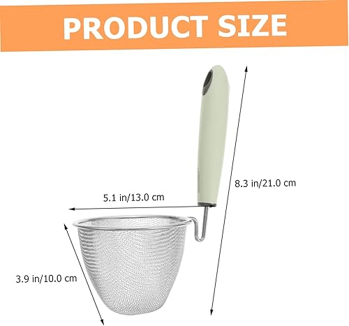 Miniatura 2 de Colador de acero inoxidable para presentación de alimentos, cesta de hervir pasta, cesta para freír, colador de acero inoxidable, colador de fideos
