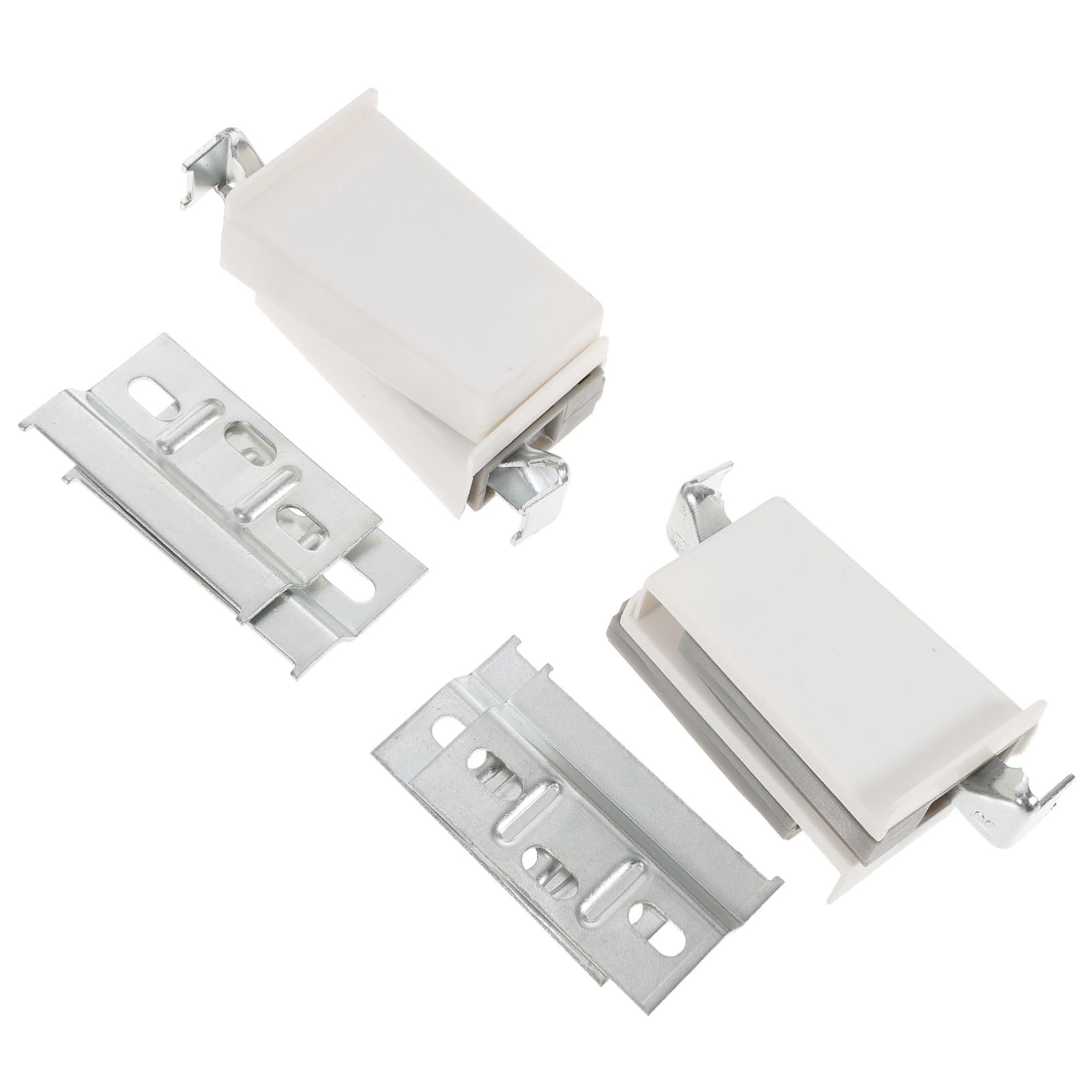 Homoyoyo 4 Sets Bisagras De Gabinete Abs Para Conexión De Muebles Soportes Metálicos Ajustables Adecuado Para Cocinas y Armarios Instalación Fácil y Segura