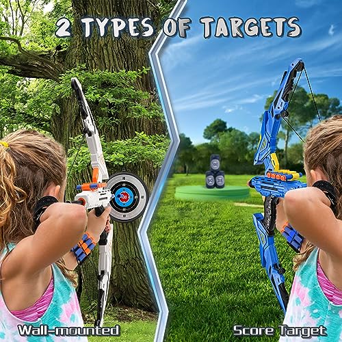 image for maysida Kids Bow and Arrow Set, 2-Pack Archery Set with 2 LED Light Up