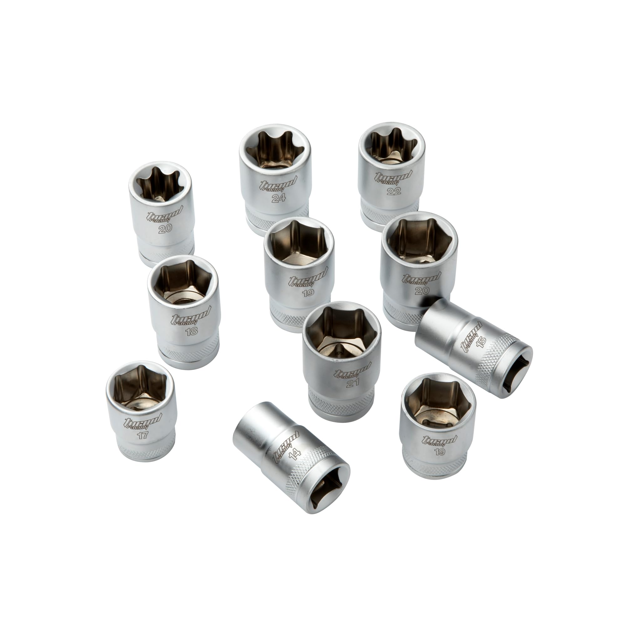 Tucool - Set di 216 chiavi a bussola CR-V trattate termicamente, attacco da 1/4" e 3/8", cricchetto a sgancio rapido a 72 denti, strumenti professionali per riparazioni automobilistiche per meccanici