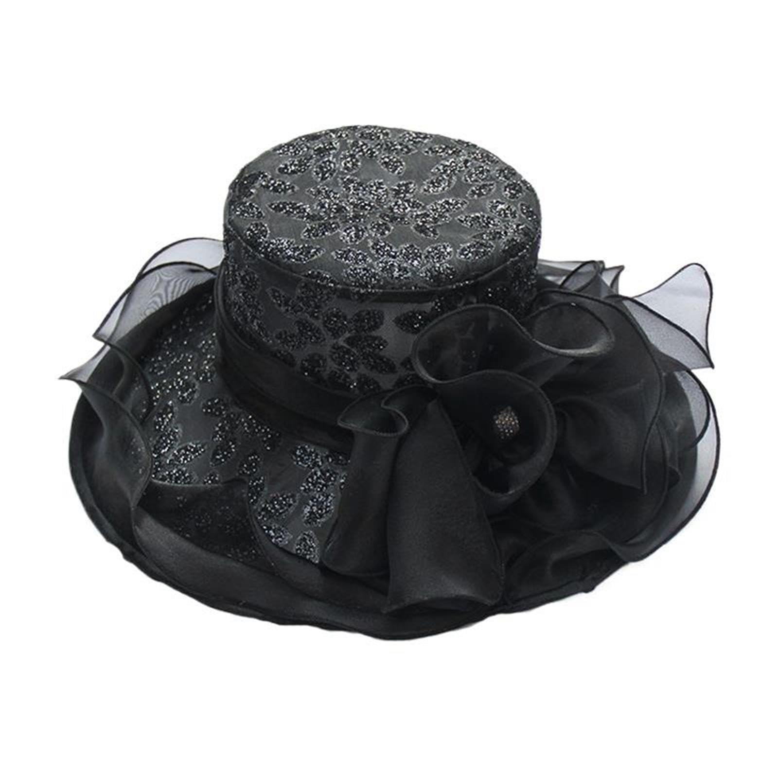 Cappelli da Sole Viaggio A Tesa Larga in Organza Donna