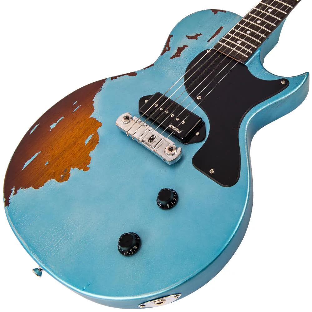 Amazon.com: Vintage V120MR Icon Distressed Singlecut Gun