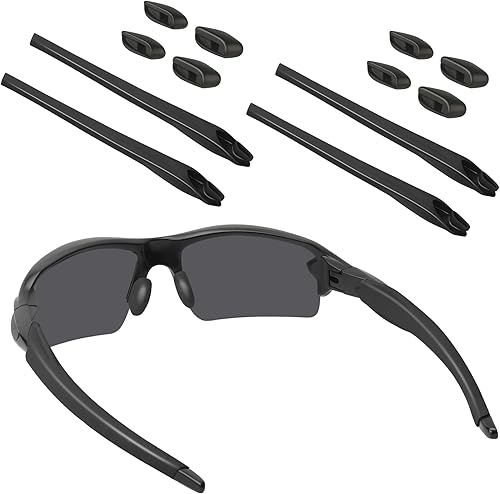 Miniatura 2 de BLAZERBUCK Kits de calcetines Earsocks & Nosepieces para Oakley Flak 2.0 OO9295Flak 2.0 XL OO9188Flak 2.0 Asian Fit OO9271 Gafas de sol - Negro +
