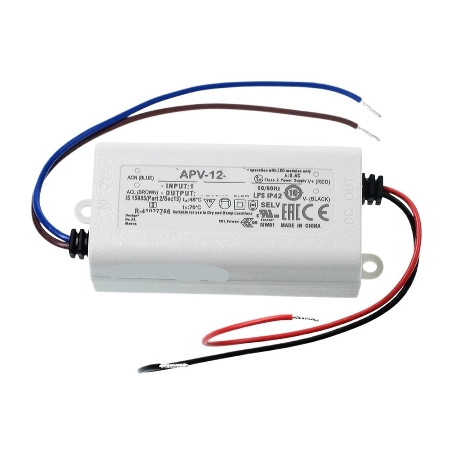 Pilote LED APV-12 tension stable 24V pour ruban lumineux
