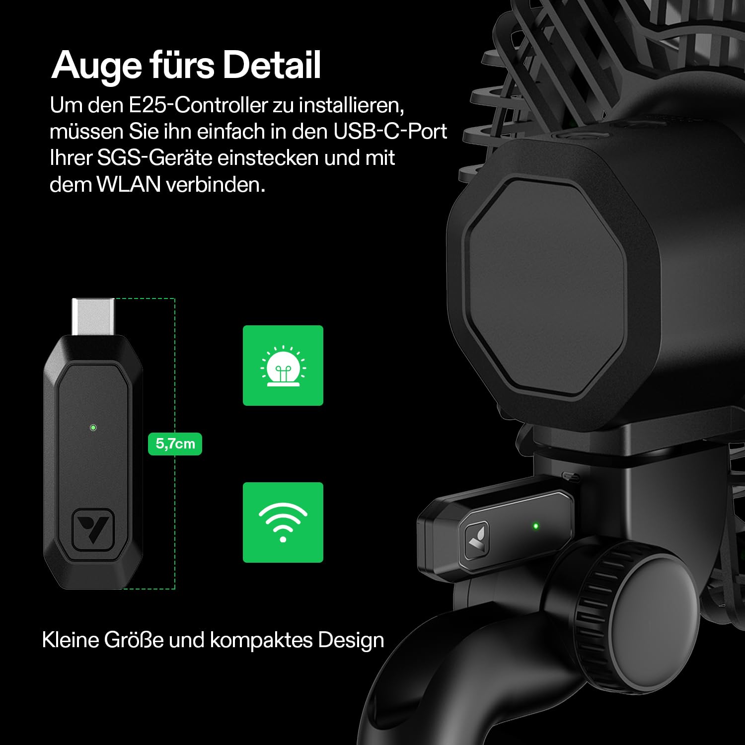VIVOSUN GrowHub E25 Smart Controller, Plug-and-Play-Steuerungssystem für Growzelt, Kompatibel mit E42/E42A, WiFi & App Steuerbar, Zentrale Kontrolle für Smart Grow System Geräte