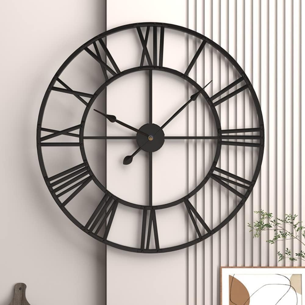 GUDEMAY 20 Inch Large Modern Silent Wall Clock, Nordic