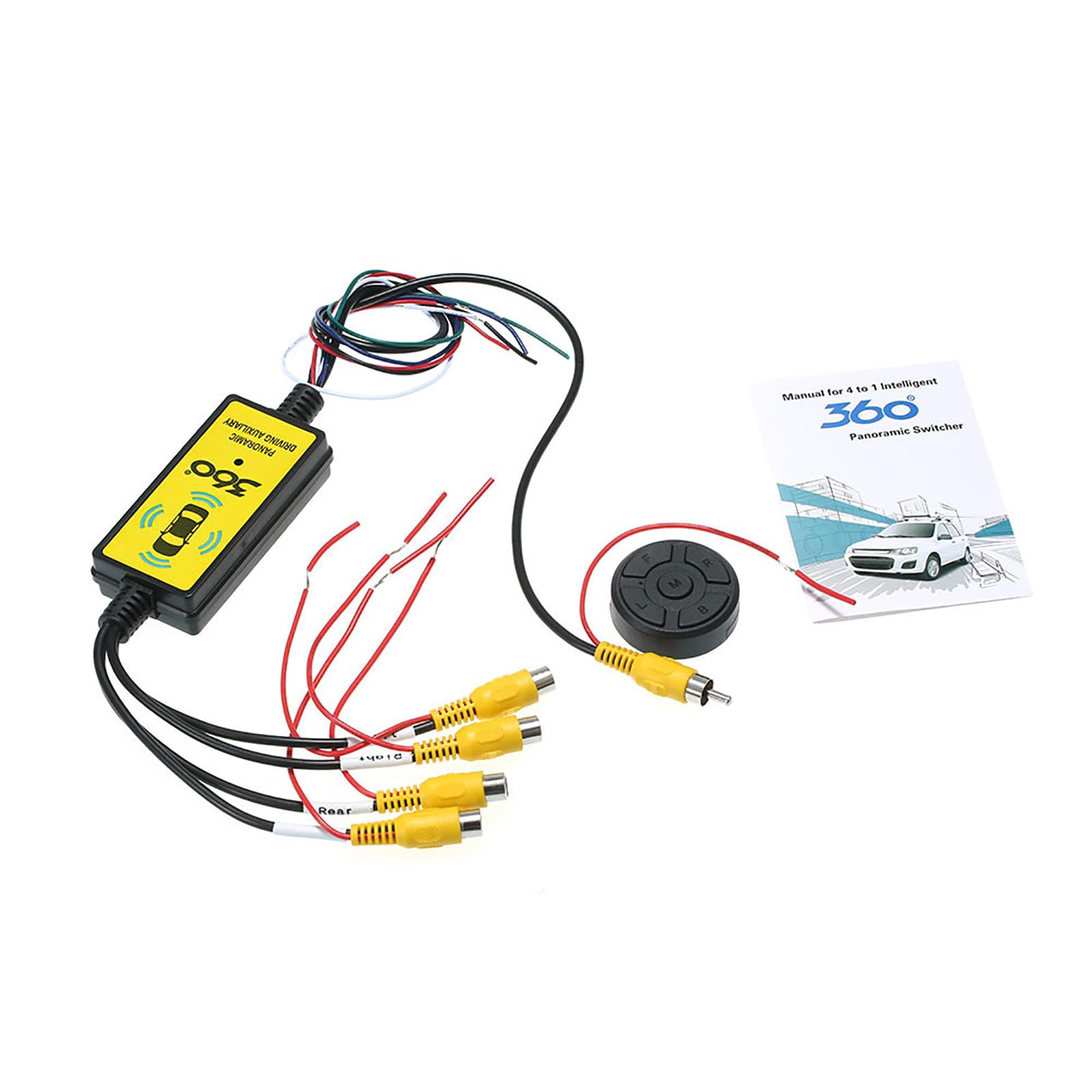 4 in 1 Car Reversing Camera Adapter With Night Visibility Suitable For Blind Spots Elimination & Safe Parking Assistance