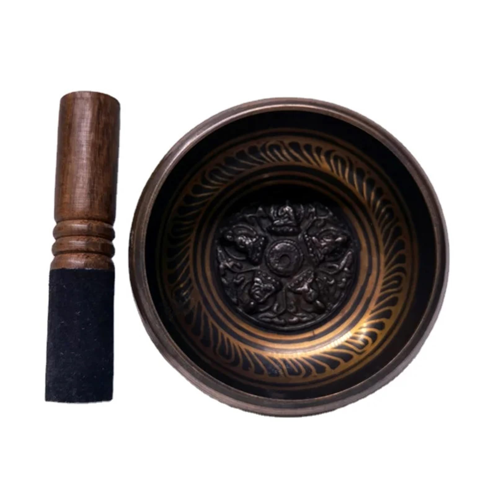 Klangschale Klangschale 12 cm Kupfer Buddha Klang Achtsamkeit Ornamente