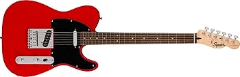 Amazon.com: Squire Sonic Telecaster Electric Guitar, Torino Red