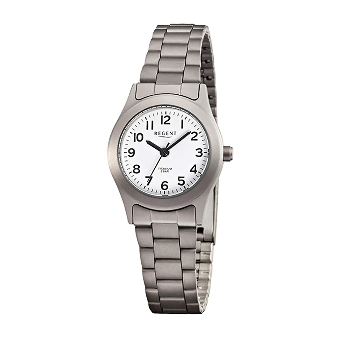Regent Damen. Analog Quarz Uhr mit Titan Armband 12290411