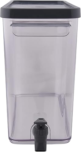 Miniatura 2 de Dispensador de bebidas de acrílico delgado de 2 galones  Diseño gris brillante  Sin BPA para uso en interiores y exteriores