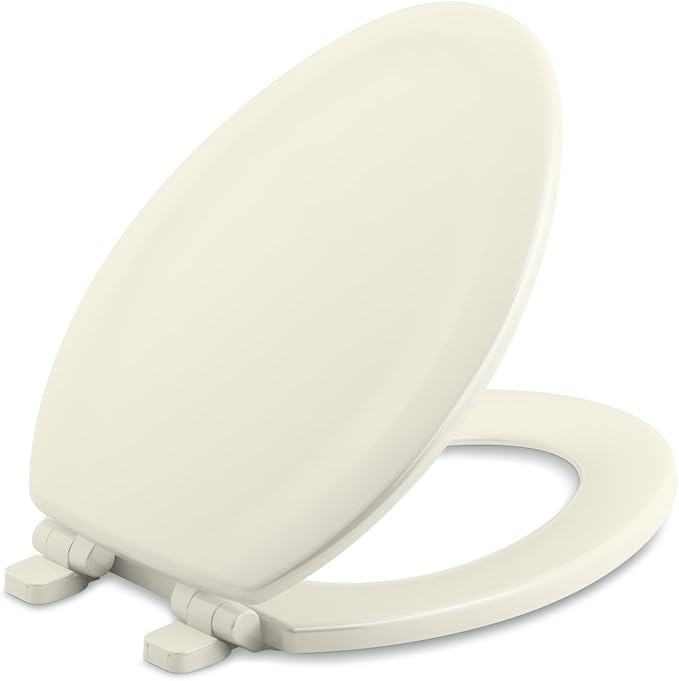 KOHLER K2046696 Stonewood QuietClose Elongated Toilet Seat, Wood