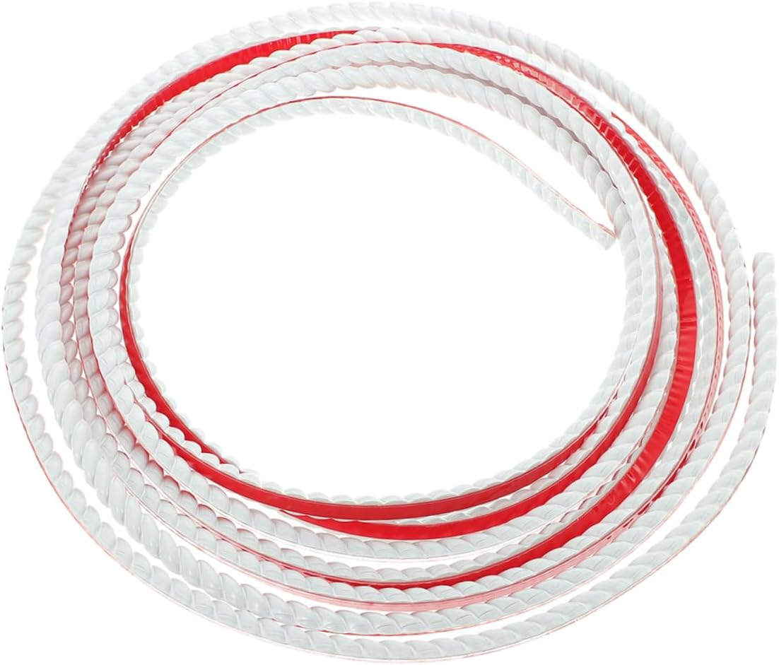 TEHAUX 1roll Peel and Stick Wall Trim Self-Adhesive Molding for Smooth Flexible Easy Installation for Ceiling Corners and Cabinets