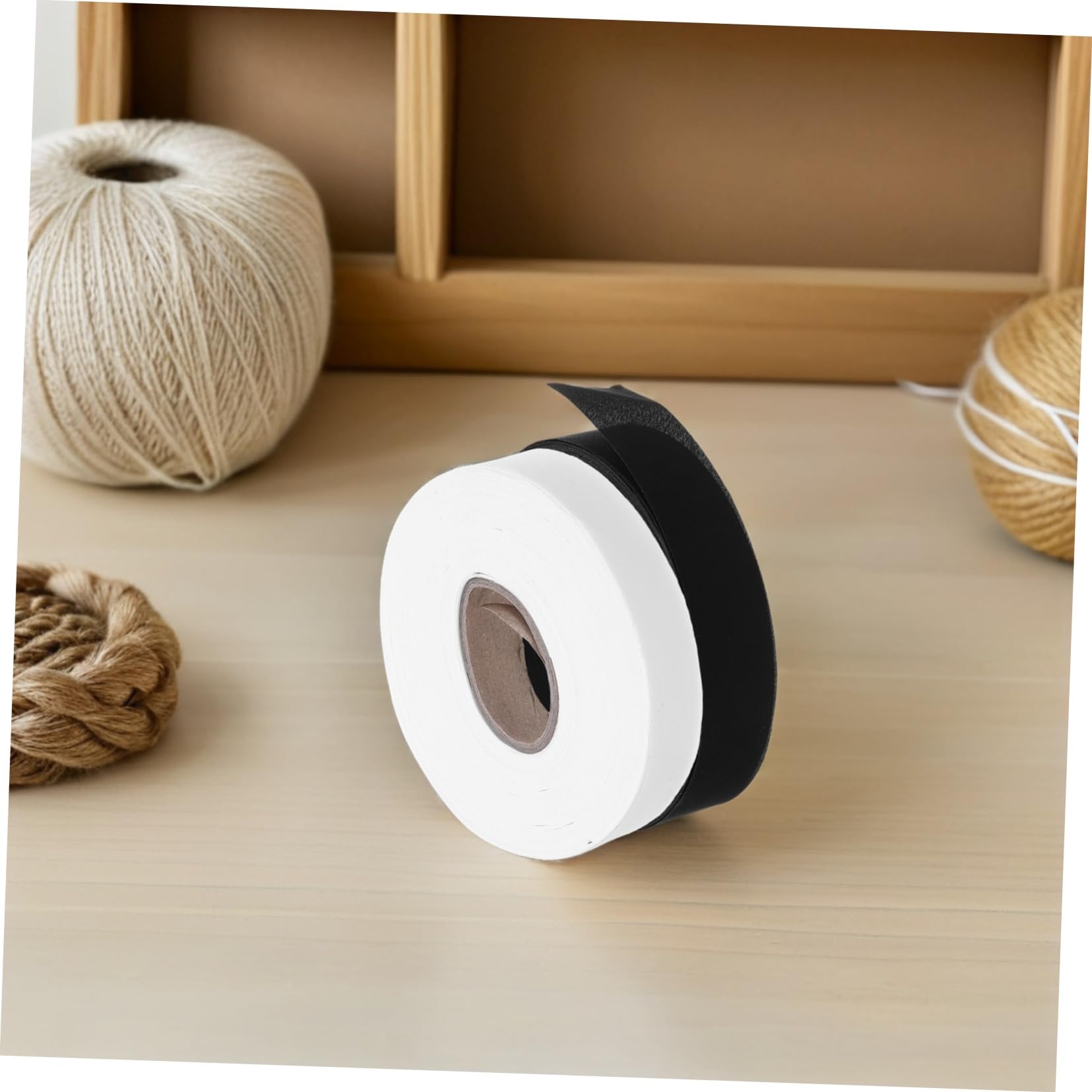 Sewroro 4rouleaux Ruban de Biais Sergé pour Couture de Rideaux de Chacun Ruban de Finition pour Ourlets de Réparation de Vêtements Décorations Intérieures