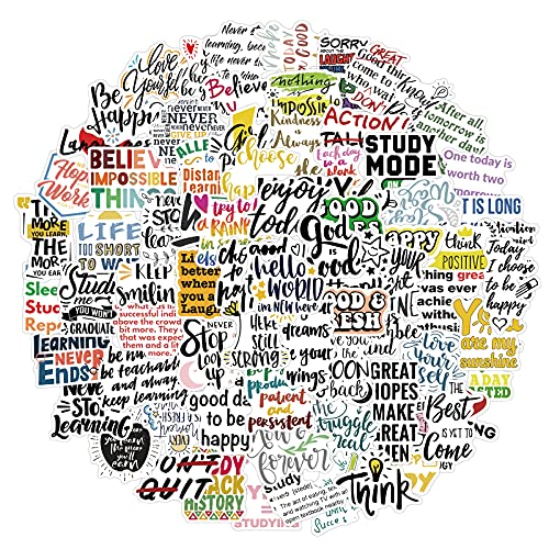200PCS Inspirational Quote Stickers, Positive Affirmation Stickers Pack for Adults, Motivational Stickers Decals for Laptop Water Bottle Journal Skateboard Teens Boys Girls(White-200pcs-Fighting Tips)