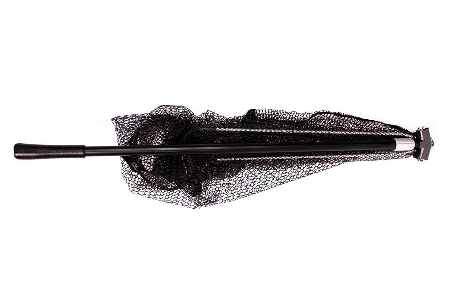 Kescher Black [2,40m / 2,50m ] Gummiert Teleskopierbar Klappkescher