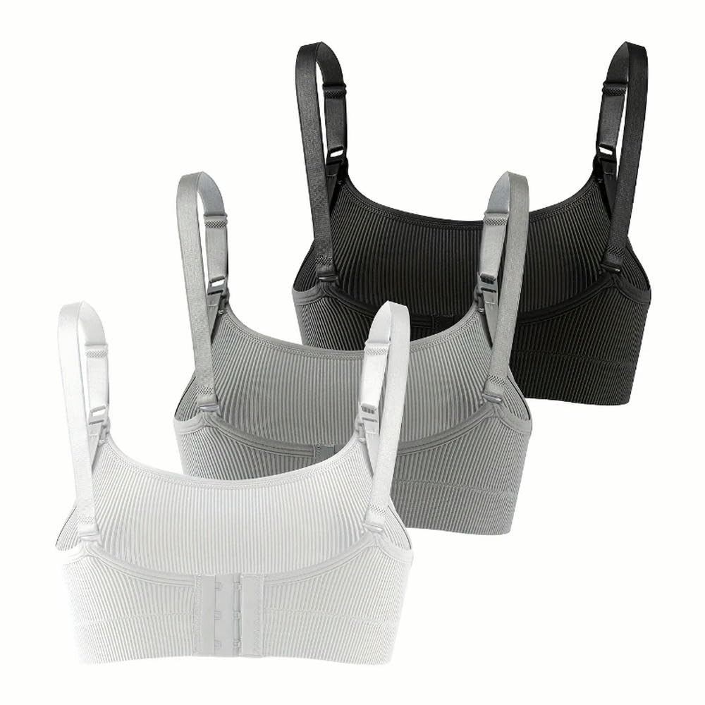 ZBDP 3 PCS Set Traspirante Frontale Aperto Allattamento Maternità Biancheria Intima Gravidanza Coppa Piena Senza Fili Confortevole Reggiseno Allattamento al S